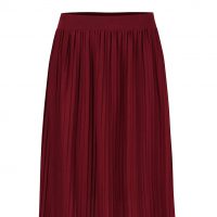 Vínová plisovaná sukně
