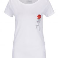Bílé dámské tričko ZOOT Originál Růže