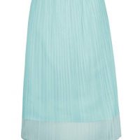 Světle modrá tylová plisovaná midi sukně
