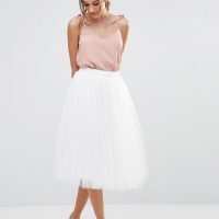 Bílá tylová sukně